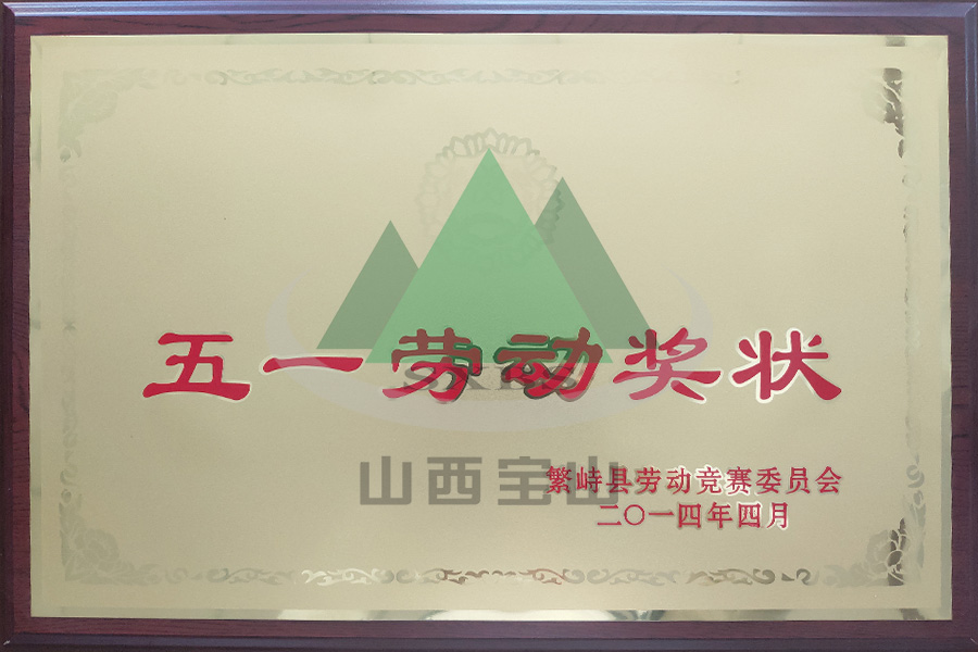 五一劳动奖状