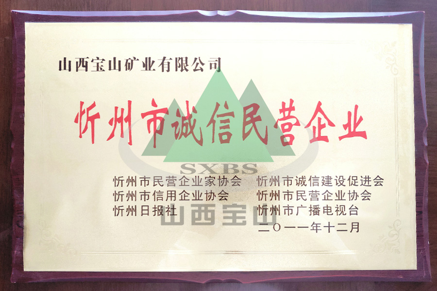 忻州市诚信民(mín)营企业